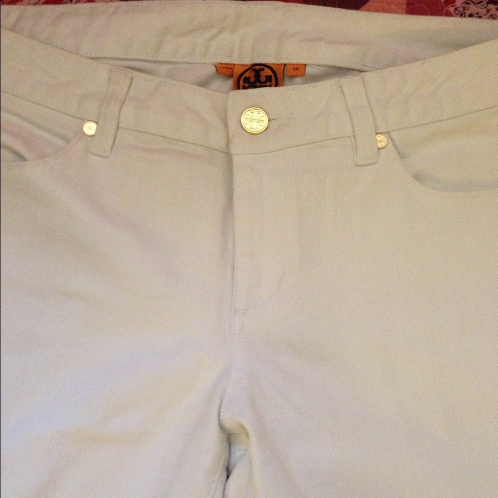 Tory Burch Skinny white jeans sz 30